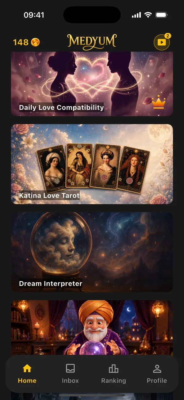 Dream Interpreter, Chat with Medyum and Hermit Tarot cards