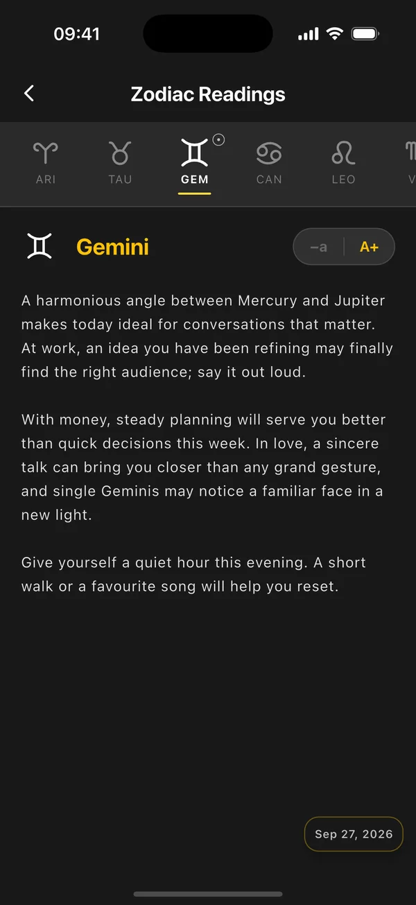 Daily horoscope for Gemini