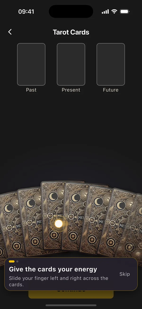 First-time guide to the deck: give the cards your energy